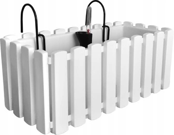Балконный ящик BOARDEE FENCYCASE W навесной 400мм белый 88642-449