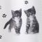 Шторка для ванної текстильна Spirella KITTY PAW