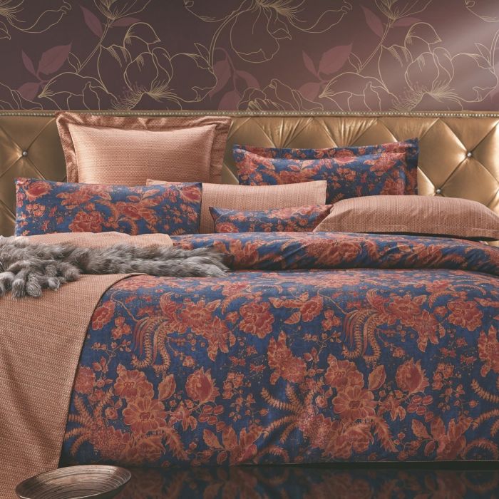 Евро King Size комплект постельного белья Сатин Люкс «Мириам»