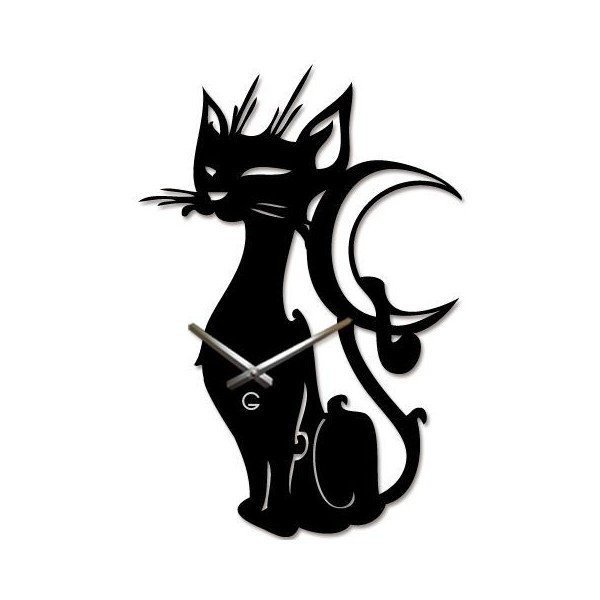 Настенные Часы Glozis Cat and Moon