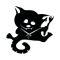 Настенные Часы Glozis Cat with a Fork