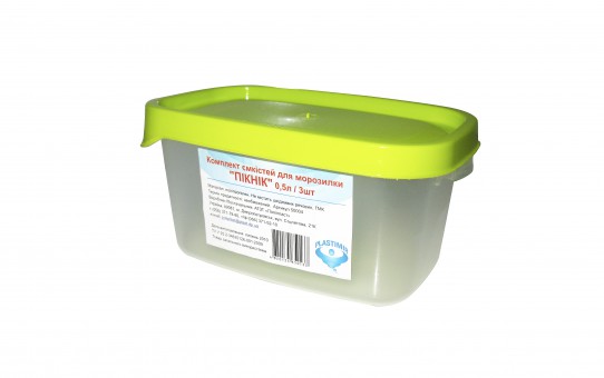 Комплект  емкостей для морозилки PLASTIMIR ПИКНИК 3*0,5л 50004