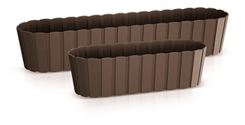 Балконний ящик Boardee Case коричневий 400мм 25180-222