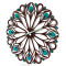 Настінний годинник Glozis Peacock Feather