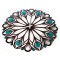 Настінний годинник Glozis Peacock Feather