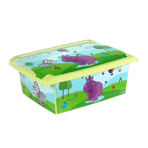 Ящик для хранения Hippo 10л с крышкой
